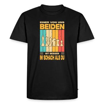 Chess Player Gifts Chess Accessories Chessboard - Men's Premium Organic T-Shirt - black - Front - Nico (187cm)