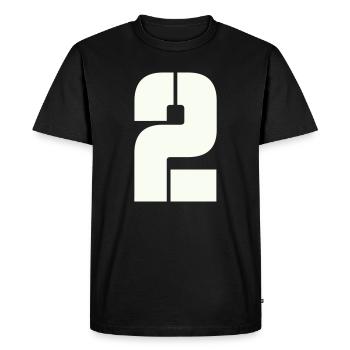2 - Men's Premium Organic T-Shirt - black - Front - Nico (187cm)