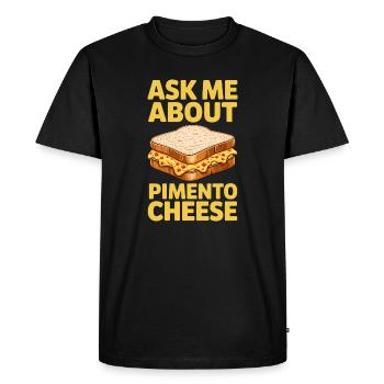 Cadeau au fromage piment piment de la Jamaise - T-shirt Premium bio Homme - noir - Devant - Nico (187cm)