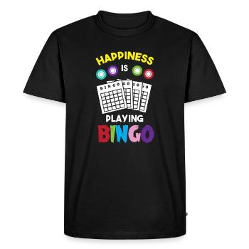 Bingo - T-shirt Premium bio Homme - noir - Devant - Nico (187cm)