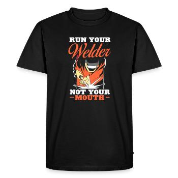 Soudage - Soudeur Love Funny Welding Pun Lover - T-shirt Premium bio Homme - noir - Devant - Nico (187cm)