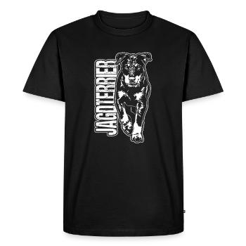 HUNTING TERRIER Chiens Portrait Chiens de chasse Chien de chasse - T-shirt Premium bio Homme - noir - Devant - Nico (187cm)