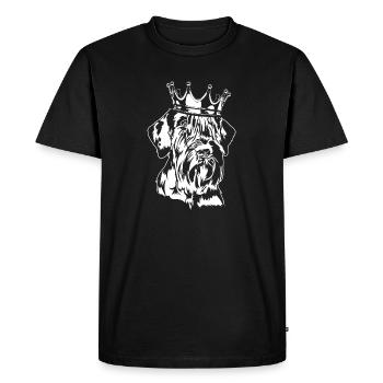 Schnauzer géant couronne chiens chiens Wilsigns - T-shirt Premium bio Homme - noir - Devant - Nico (187cm)