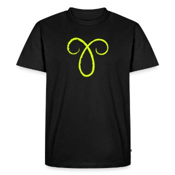 Zodiac Bélier - Bélier - T-shirt Premium bio Homme - noir - Devant - Nico (187cm)