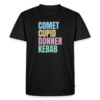 funny Christmas - Men's Premium Organic T-Shirt - black - Front - Nico (187cm)