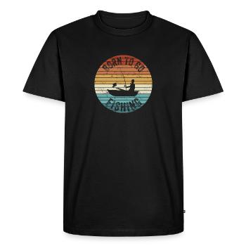 Chemise Angel - Born to Fish - T-shirt Premium bio Homme - noir - Devant - Nico (187cm)