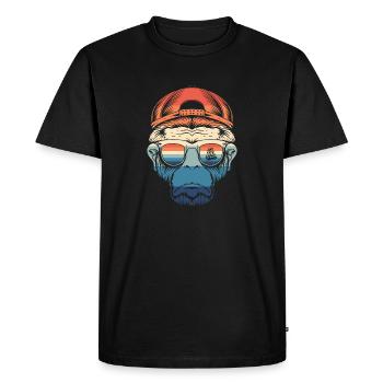 Keep moving forward - Men's Premium Organic T-Shirt - black - Front - Nico (187cm)
