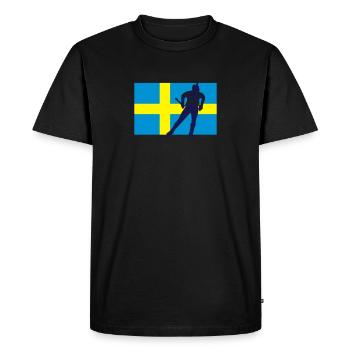 Biathlon - cross country skiing - skiing - ski - Men's Premium Organic T-Shirt - black - Front - Nico (187cm)