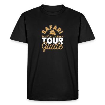 Safari Guide Africa Safari Holidays - Men's Premium Organic T-Shirt - black - Front - Nico (187cm)