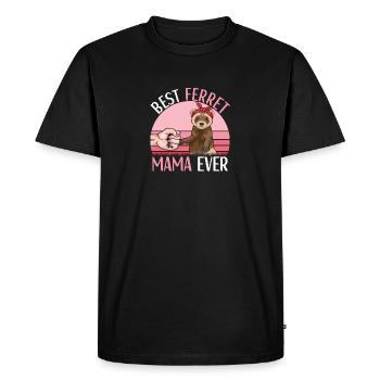 Tenue de furet Amoureux du furet - T-shirt Premium bio Homme - noir - Devant - Nico (187cm)