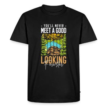 Forest Hunting Dog Hunting Environmental Protection - Men's Premium Organic T-Shirt - black - Front - Nico (187cm)