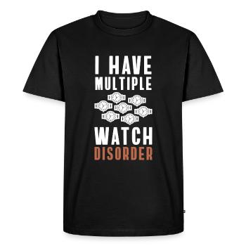 Watch Collector Movement Collector - Men's Premium Organic T-Shirt - black - Front - Nico (187cm)