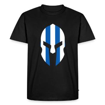 Sparte Casque Spartiates mythologie grecque - T-shirt Premium bio Homme - noir - Devant - Nico (187cm)