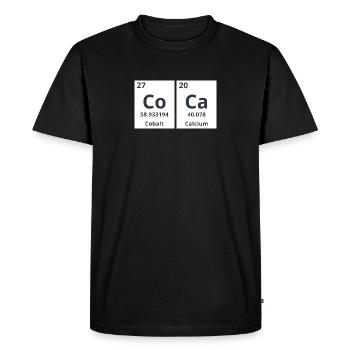 Coca Chimique - T-shirt Premium bio Homme - noir - Devant - Nico (187cm)