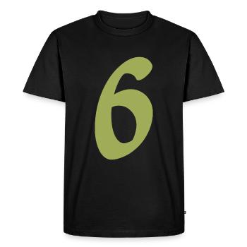 6 - Men's Premium Organic T-Shirt - black - Front - Nico (187cm)
