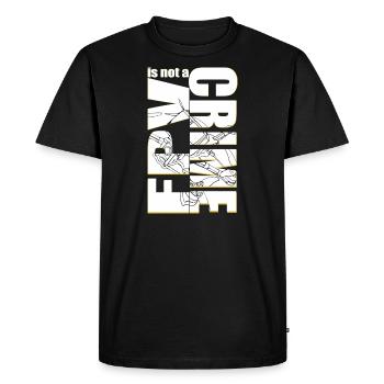FPV is not a Crime Drone Pilot - Men's Premium Organic T-Shirt - black - Front - Nico (187cm)