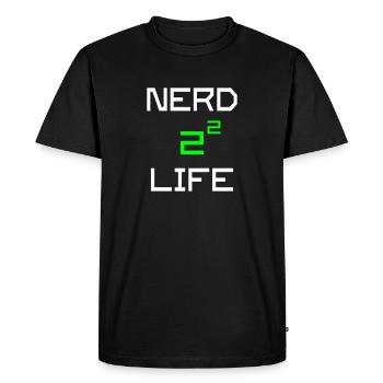 Nerd 4 Life - Mathématicien Sort - T-shirt Premium bio Homme - noir - Devant - Nico (187cm)