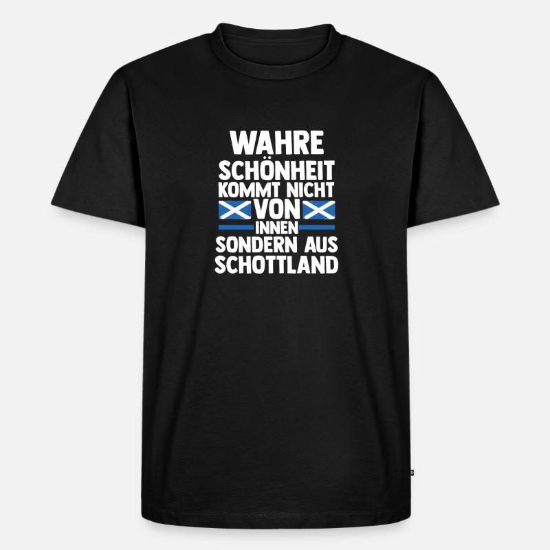 Schotten Schottisch Schottland - Männer Premium Bio T-Shirt - Schwarz