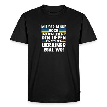 Ukrainiens Ukraine - T-shirt Premium bio Homme - noir - Devant - Nico (187cm)