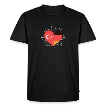 Turcs Turquie Turquie - T-shirt Premium bio Homme - noir - Devant - Nico (187cm)