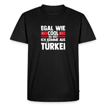 Turks Turkish Turkey - Men's Premium Organic T-Shirt - black - Front - Nico (187cm)