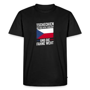 Czechs Czech Czech Republic - Men's Premium Organic T-Shirt - black - Front - Nico (187cm)
