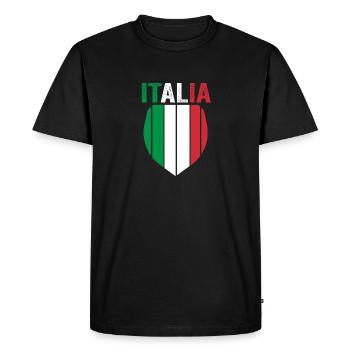 Italie Italien Italien Italie - T-shirt Premium bio Homme - noir - Devant - Nico (187cm)