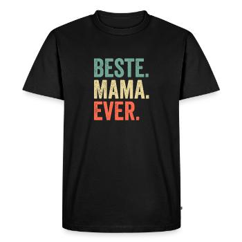 Meilleure maman de tous les temps - T-shirt Premium bio Homme - noir - Devant - Nico (187cm)
