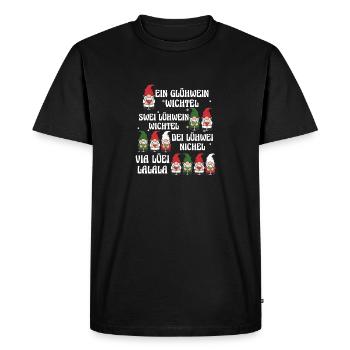 Vin chaud Père Noël Gnome Noël - T-shirt Premium bio Homme - noir - Devant - Nico (187cm)