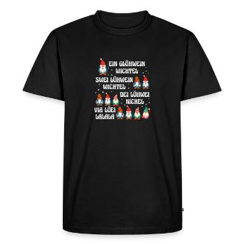 Vin chaud Père Noël Gnome Noël - T-shirt Premium bio Homme - noir - Devant - Nico (187cm)