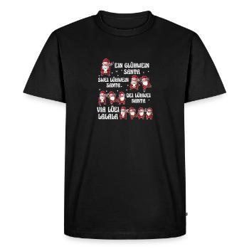 Vin chaud Père Noël Gnome Noël - T-shirt Premium bio Homme - noir - Devant - Nico (187cm)