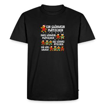 Vin chaud Père Noël Gnome Noël - T-shirt Premium bio Homme - noir - Devant - Nico (187cm)