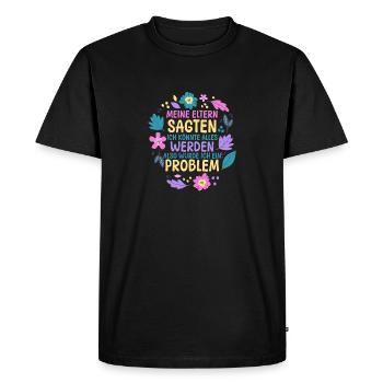 Daughters Daughter - Men's Premium Organic T-Shirt - black - Front - Nico (187cm)