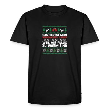 Père Noël Noël laid Noël - T-shirt Premium bio Homme - noir - Devant - Nico (187cm)