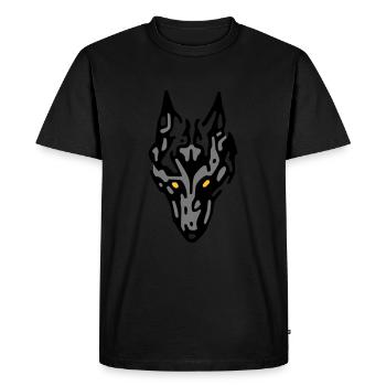 wolf - T-shirt Premium bio Homme - noir - Devant - Nico (187cm)