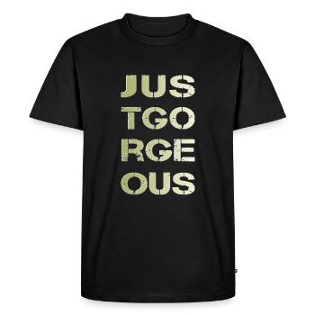 tout simplement magnifique - T-shirt Premium bio Homme - noir - Devant - Nico (187cm)