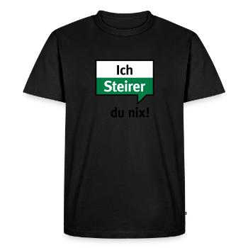 Je Styrie - vous nix - T-shirt Premium bio Homme - noir - Devant - Nico (187cm)