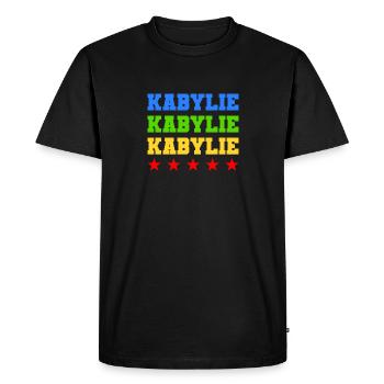 kabylie - T-shirt Premium bio Homme - noir - Devant - Nico (187cm)