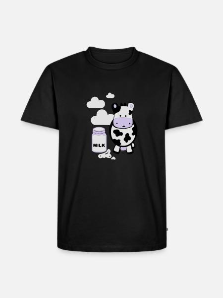 kuh milk - Men's Premium Organic T-Shirt - black
