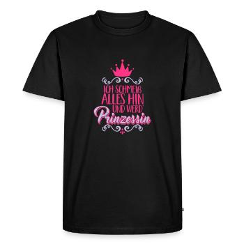 J’ai arrêté et je suis Princess Crown - T-shirt Premium bio Homme - noir - Devant - Nico (187cm)