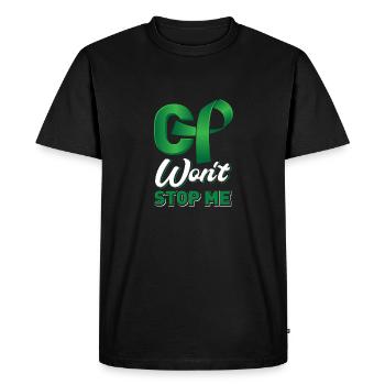Le CP ne m’arrêtera pas la sensibilisation à la paralysie cérébrale - T-shirt Premium bio Homme - noir - Devant - Nico (187cm)