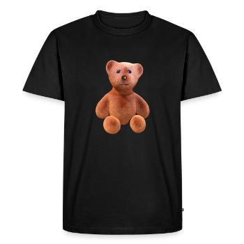Cute Teddy Bear - Men's Premium Organic T-Shirt - black - Front - Nico (187cm)