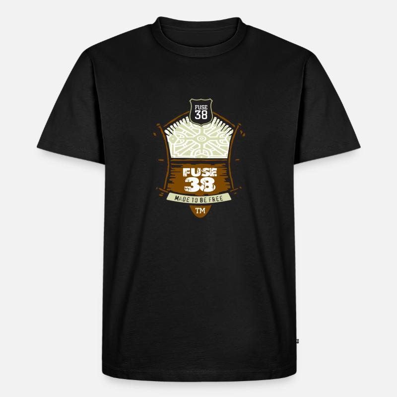 Fuse38 - Männer Premium Bio T-Shirt - Schwarz