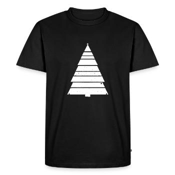 Christmas Tree Christmas Tree Holiday Winter - Men's Premium Organic T-Shirt - black - Front - Nico (187cm)