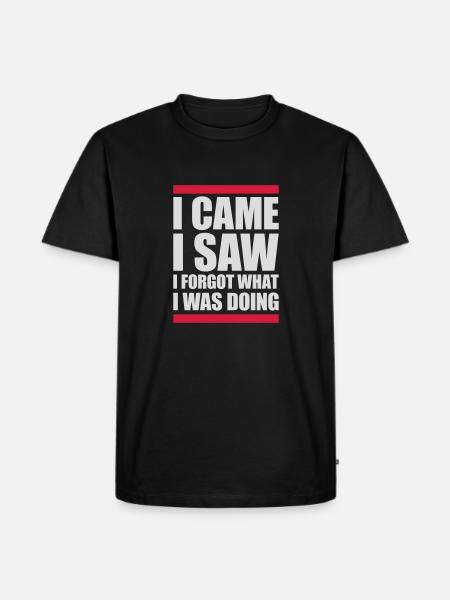 I came saw forget - Men's Premium Organic T-Shirt - black