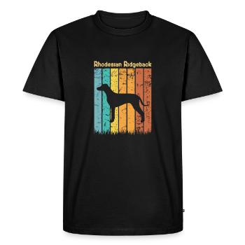 Rhodesian ridgeback - Men's Premium Organic T-Shirt - black - Front - Nico (187cm)