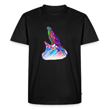 Budgerigar Bird Cockatiel Bird Owner - Men's Premium Organic T-Shirt - black - Front - Nico (187cm)