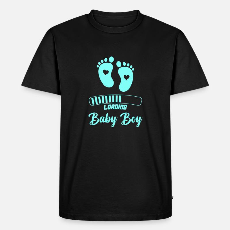 loading baby boy - Männer Premium Bio T-Shirt - Schwarz