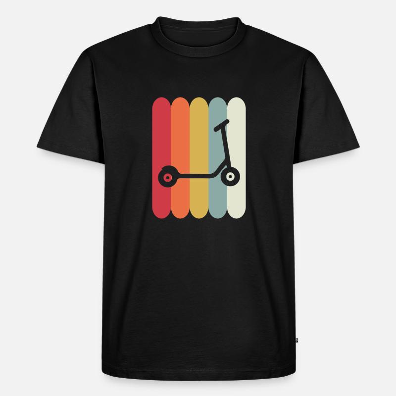 E-Scooter Roller Scooter - Männer Premium Bio T-Shirt - Schwarz
