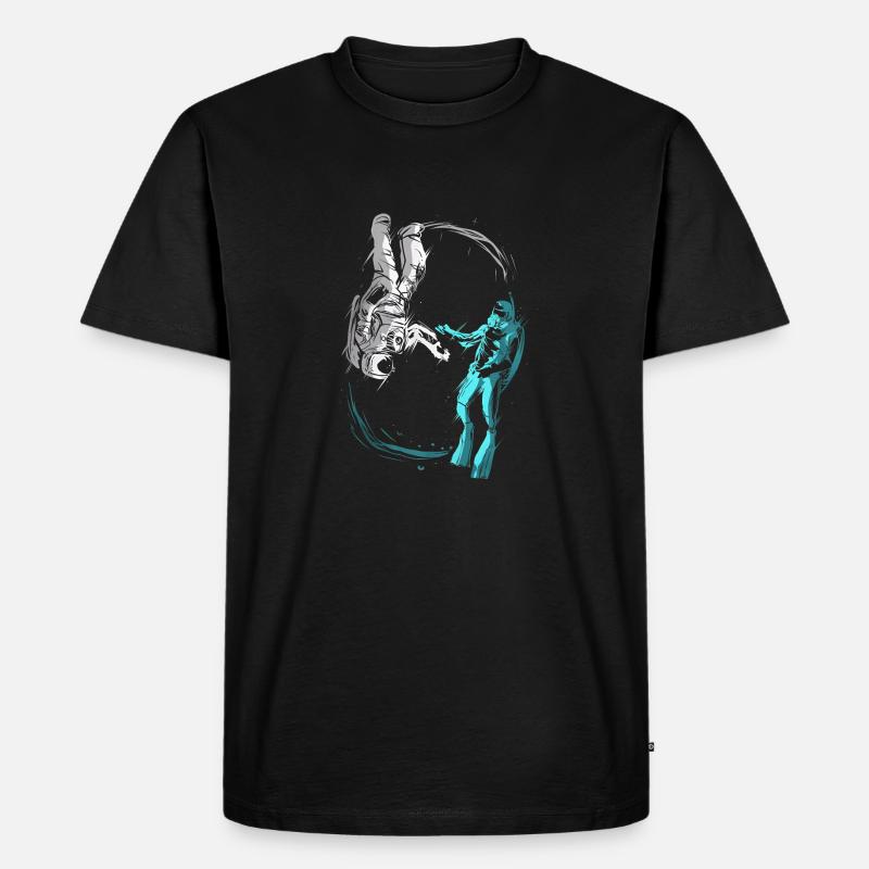 23F 0314 bk - Männer Premium Bio T-Shirt - Schwarz